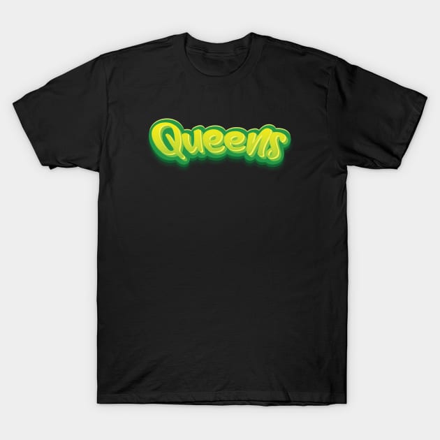 Queens New York T-Shirt by ProjectX23Red